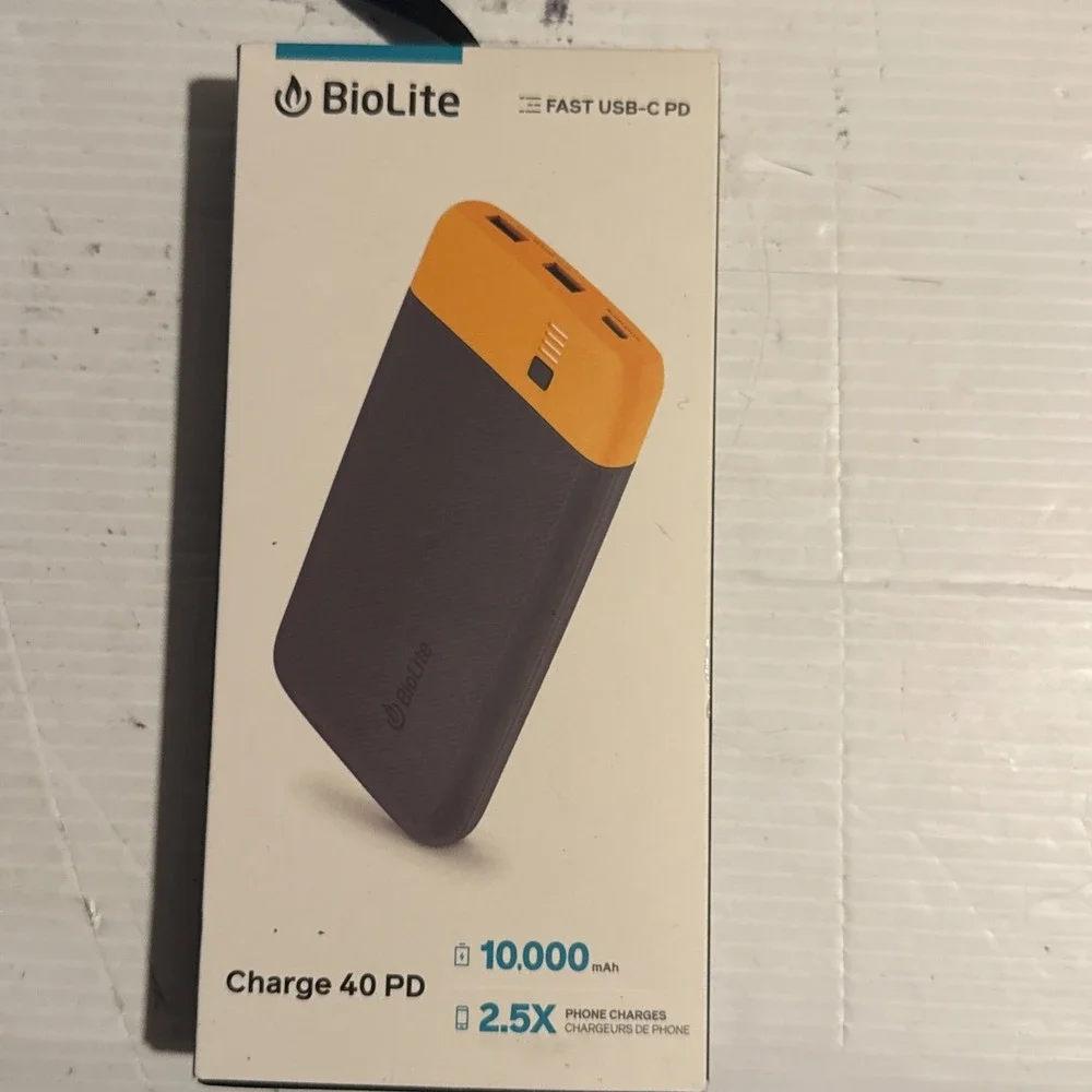 BIOLITE CHARGE 40 PD FAST USB-C PD 10,000 mAh Brand New Sealed